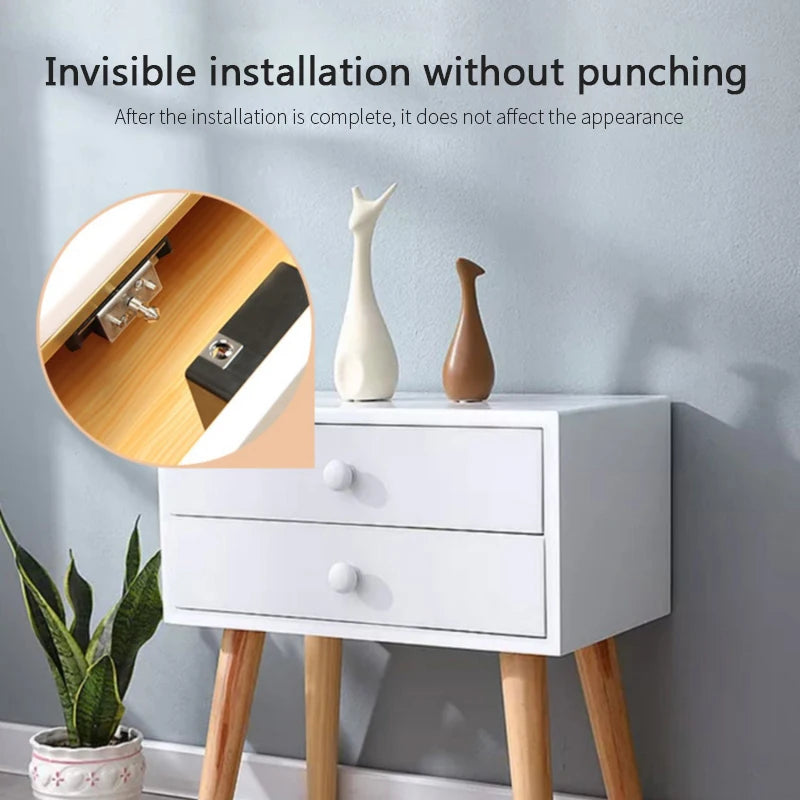 Invisible Smart RFID Drawer Lock – Keyless Cabinet Security