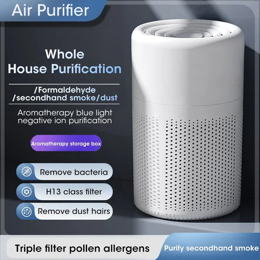 Mini HEPA Air Purifier with Negative Ion Generator